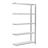 Schulte Anbauregal Stecksystem MULTIplus85, 5 Fachböden, einseitig nutzbar, Tiefe 300 mm, Aussteifung durch Kreuzstrebe