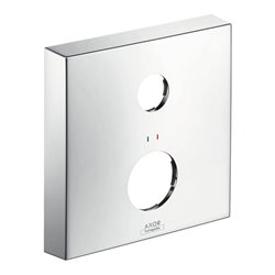 hansgrohe Verlängerungsrosette Axor 2-Loch, eckig, rot/blau, chrom