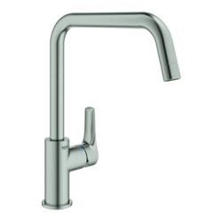 Grohe Spültisch-Einhebelmischer Eurosmart supersteel, schwenkbarer, hoher Auslauf