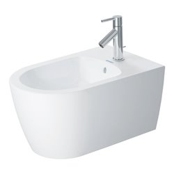 Duravit Wand-Bidet Me by Starck 37x57cm, m HL, ÜL, HLB, weiß seidenmatt
