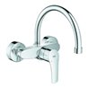Grohe Spültisch-Einhebelmischer Eurosmart 1/2', Wandmontage, chrom