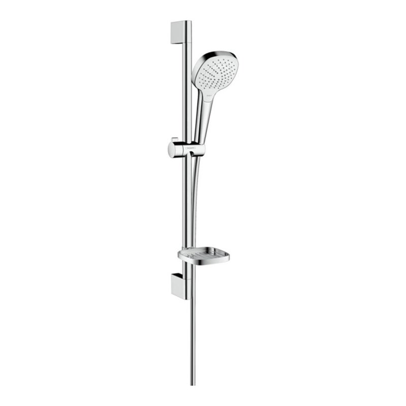 hansgrohe Brause-Set Croma Select E Vario 669mm Brausestange, weiß/chrom