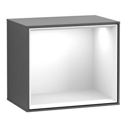 V&B Regalmodul Finion 41,8x35,6x27cm, Reg glo wh., Anthrac. m