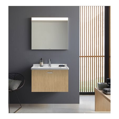 Duravit Möbelwaschtisch Starck 3 70x49cm, we WG, m HL, ÜL, Hahnlochbank