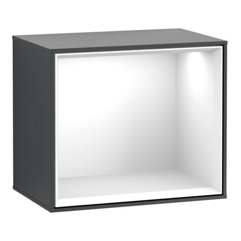 V&B Regalmodul Finion 41,8x35,6x27cm, Rg glo wh., md bl. m Lac