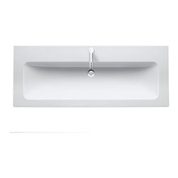 Duravit Möbelwaschtisch Me by Starck 123x49cm, m HL, ÜL, HLB, we s-matt, WG