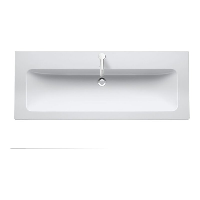 Duravit Möbelwaschtisch Me by Starck 123x49cm, m HL, ÜL, HLB, we s-matt, WG