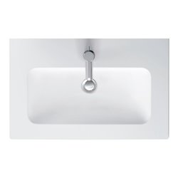 Duravit Möbelwaschtisch Compact Me by Starck 63x40cm, we s-matt, WG, m HL, ÜL, HLB