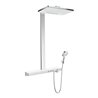 hansgrohe Showerpipe Rainmaker Select 2 jet, mit Thermostat, weiß/chrom