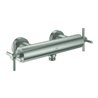 Grohe Brause-Zweigriff-Armatur Atrio 1/2', m Kreuzgr., Wd-mont., supersteel