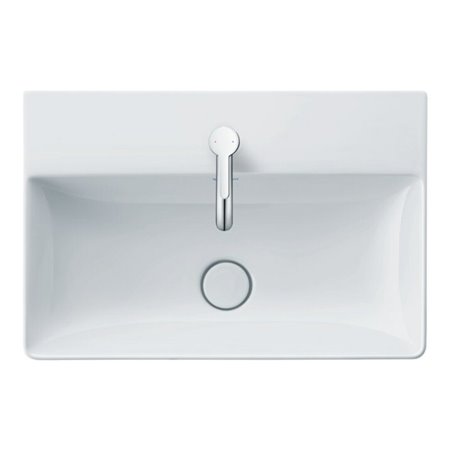 Duravit Handwaschbecken DuraSquare 45x35cm, o. ÜL, m HLB, m HL, we WG