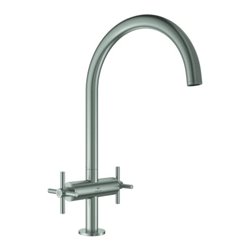 Grohe Zweigriff-Spültischarmatur Atrio 1/2', supersteel