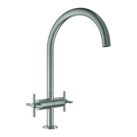 Grohe Zweigriff-Spültischarmatur Atrio 1/2', supersteel