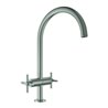 Grohe Zweigriff-Spültischarmatur Atrio 1/2', supersteel