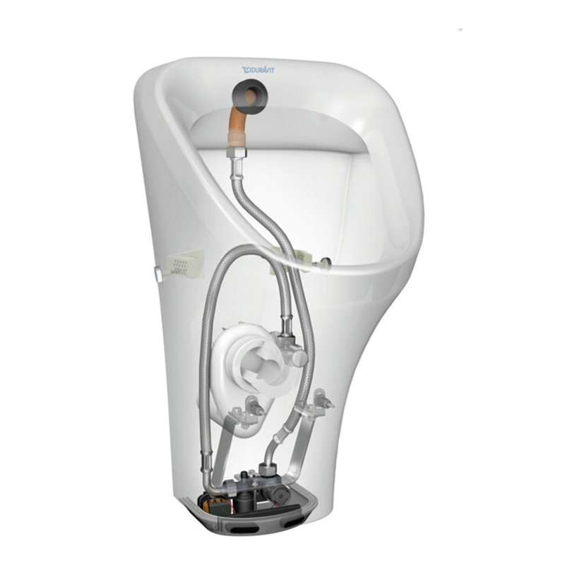 Duravit Elektronik-Absaug-Urinal DuraStyle 30x34cm, Zul hi, Bat-A, o. Fl, we WG