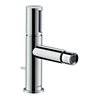 hansgrohe Bidet-Einhebelmischer Axor Uno Select Ausl 124mm, m ZugstAblGar, brush. bla vc