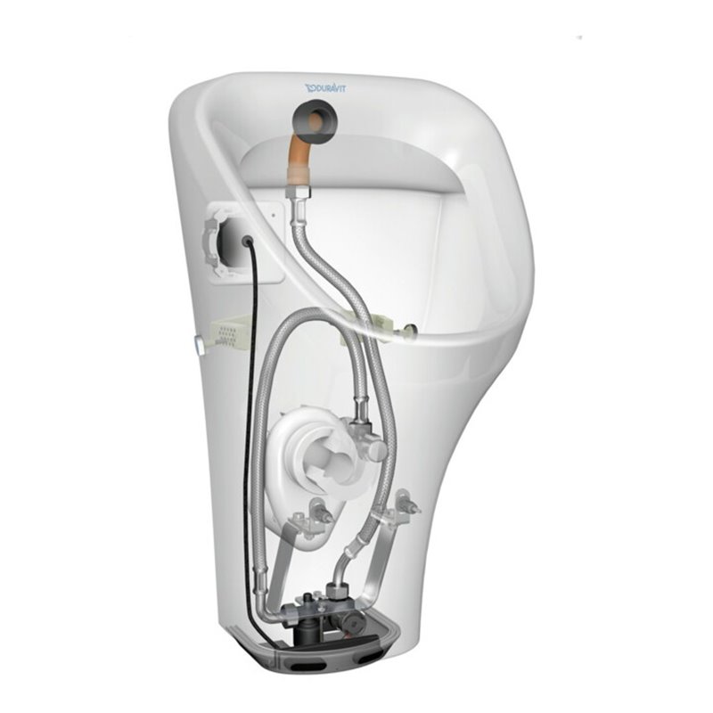 Duravit Elektronik-Absaug-Urinal DuraStyle 30x34cm, Zul v hi, Ne, o. Fl, we WG