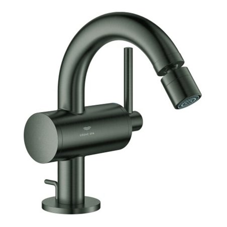 Grohe Bidet-Einhebelmischer Atrio 1/2', Abl.garn, hard graphite gebürstet