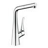 hansgrohe Spültisch-Einhebelmischer 320 Metris M71 mit Ausziehauslauf, 1jet, sBox, chrom