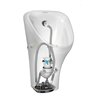 Duravit Elektronik-Absaug-Urinal DuraStyle 30x34cm, Bat-A, riml., o. Fl, we Hyg gl