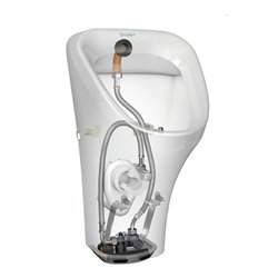 Duravit Elektronik-Absaug-Urinal DuraStyle 30x34cm, Zul hi, Bat-A, o. Fl, we Hyg gl