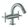Grohe Bidet-Zweigriff-Armatur Atrio 1/2', mit Kreuzgriffen, supersteel