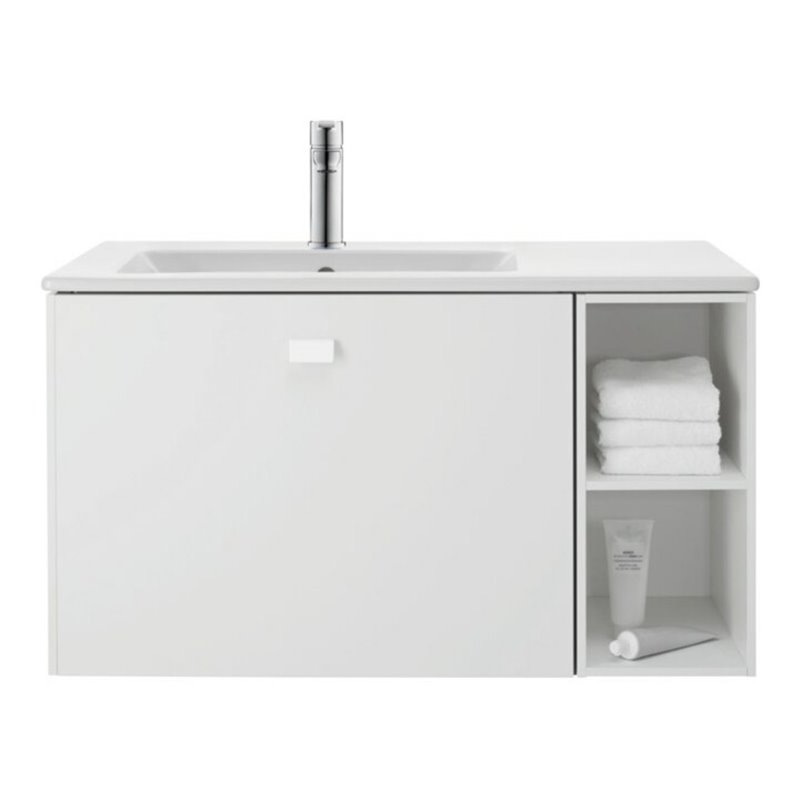 Duravit Möbelwaschtisch Me by Starck 83x49cm, asy, B li, m ÜL, HLB, 1 HL, we