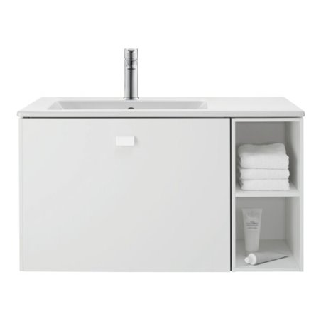 Duravit Möbelwaschtisch Me by Starck 83x49cm, asy, B li, m ÜL, HLB, 1 HL, we