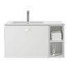Duravit Möbelwaschtisch Me by Starck 83x49cm, asy, B li, m ÜL, HLB, 1 HL, we