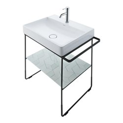 Duravit Möbelwaschtisch DuraSquare 50x47cm, o. ÜL, m HLB, 1 HL, we WG