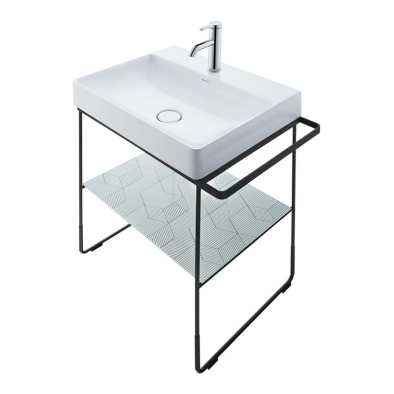 Duravit Möbelwaschtisch DuraSquare 50x47cm, o. ÜL, m HLB, 1 HL, we WG