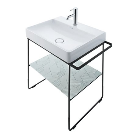 Duravit Möbelwaschtisch DuraSquare 50x47cm, o. ÜL, m HLB, 1 HL, we WG
