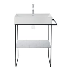 Duravit Möbelwaschtisch DuraSquare 50x47cm, o. ÜL, m HLB, 1 HL, we WG