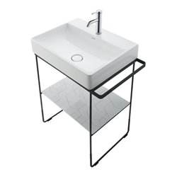 Duravit Möbelwaschtisch DuraSquare 50x47cm, o. ÜL, m HLB, 1 HL, we WG