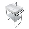 Duravit Möbelwaschtisch DuraSquare 50x47cm, o. ÜL, m HLB, 1 HL, we WG