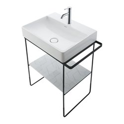 Duravit Möbelwaschtisch DuraSquare 50x47cm, o. ÜL, m HLB, 1 HL, we WG