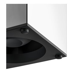 Keuco Bürstengarnitur Edition 90 Square Standmod., Kst.-Einsatz anthr., verchromt