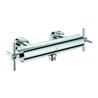Grohe Brause-Zweigriff-Armatur Atrio 1/2', m Kreuzgriffen, Wandmontage, chrom