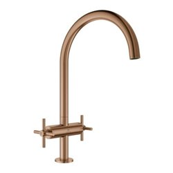 Grohe Zweigriff-Spültischarmatur Atrio 1/2', warm sunset gebürstet