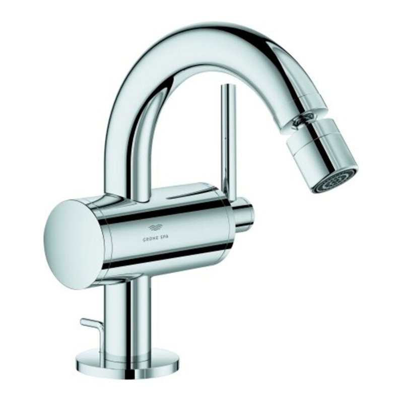 Grohe Bidet-Einhebelmischer Atrio 1/2', Ablaufgarnitur, chrom