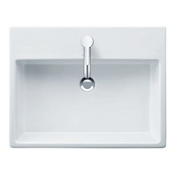 Duravit Möbelwaschtisch geschliffen Vero Air 60x47, we WG, m HL, o ÜL, m Hahnlochbank