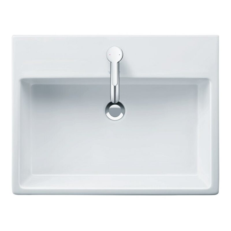 Duravit Möbelwaschtisch geschliffen Vero Air 60x47, we WG, m HL, o ÜL, m Hahnlochbank