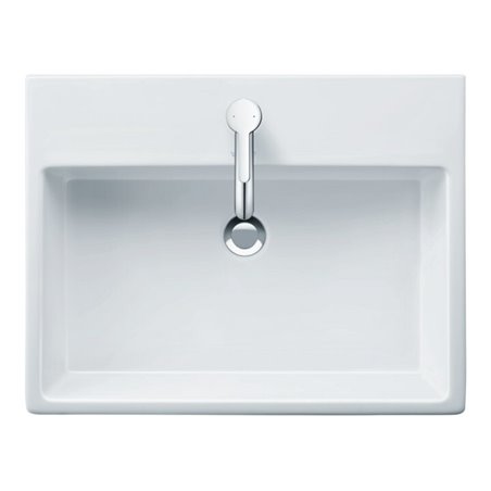 Duravit Möbelwaschtisch geschliffen Vero Air 60x47, we WG, m HL, o ÜL, m Hahnlochbank