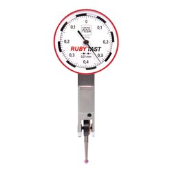 TESA Technology Analoges Standard-Fühlhebelmessgerät RUBYTAST mit drehbarem Skalenblatt Ø 28 mm, 0,8 mm, 0,01 mm