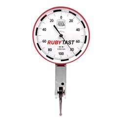 TESA Technology Analoges Standard-Fühlhebelmessgerät RUBYTAST mit drehbarem Skalenblatt Ø 38 mm, 0,2 mm, 0,002 mm