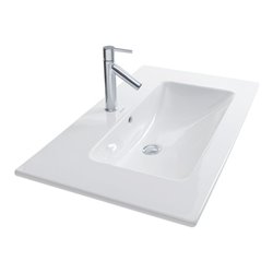 Duravit Möbelwaschtisch Me by Starck 83x49cm, we WG, m HL, ÜL, Hahnlochbank