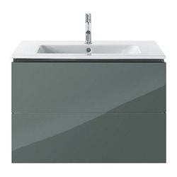 Duravit Möbelwaschtisch Me by Starck 83x49cm, we WG, m HL, ÜL, Hahnlochbank