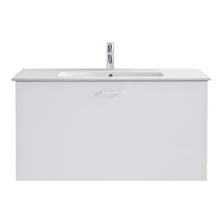 Duravit Möbelwaschtisch Me by Starck 83x49cm, we WG, m HL, ÜL, Hahnlochbank