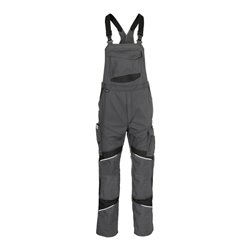 Kübler ACTIVIQ cotton+ Latzhose anthrazit/schwarz