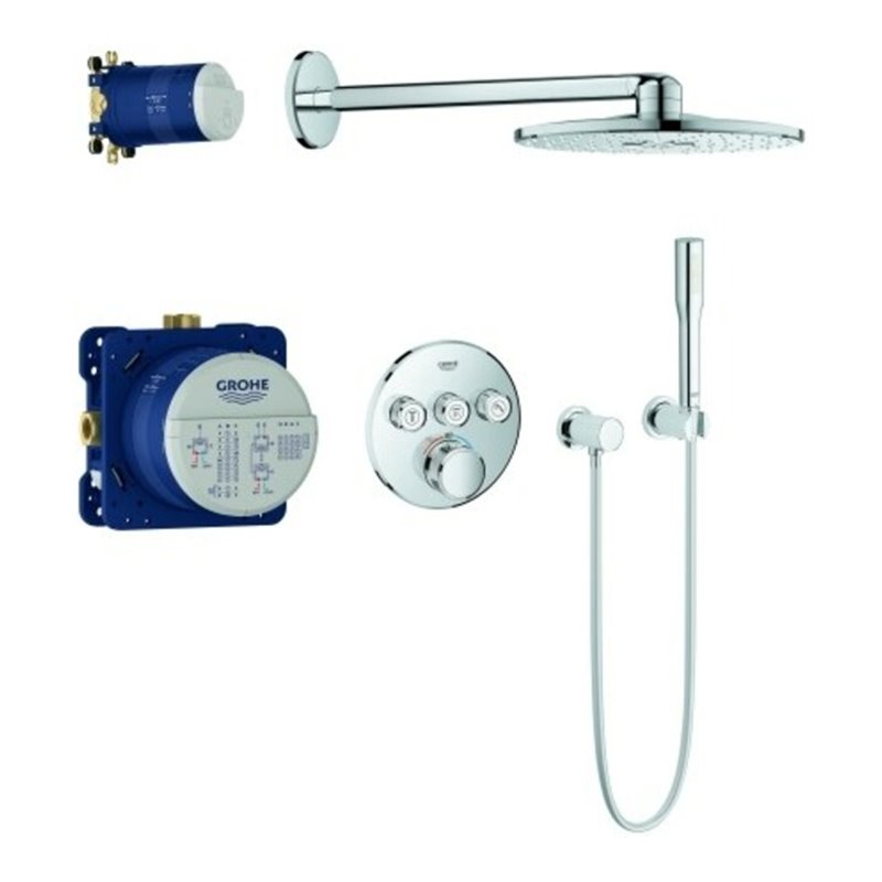 Grohe Unterputz-Duschsystem Grohtherm Smartcontrol mit UP-Thermostat, chrom
